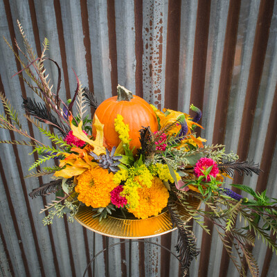 Fall Centerpiece - Round from Marion Flower Shop in Marion, OH