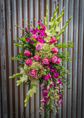 Easel In Shades of Purple from Marion Flower Shop in Marion, OH