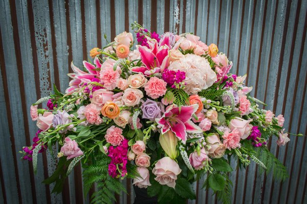 Mixed Casket Spray from Marion Flower Shop in Marion, OH