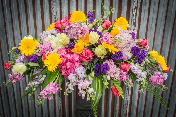 Mixed Casket Spray from Marion Flower Shop in Marion, OH