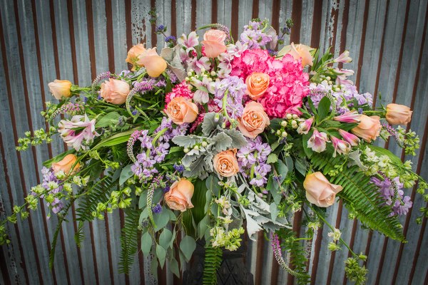 Mixed Casket Spray from Marion Flower Shop in Marion, OH